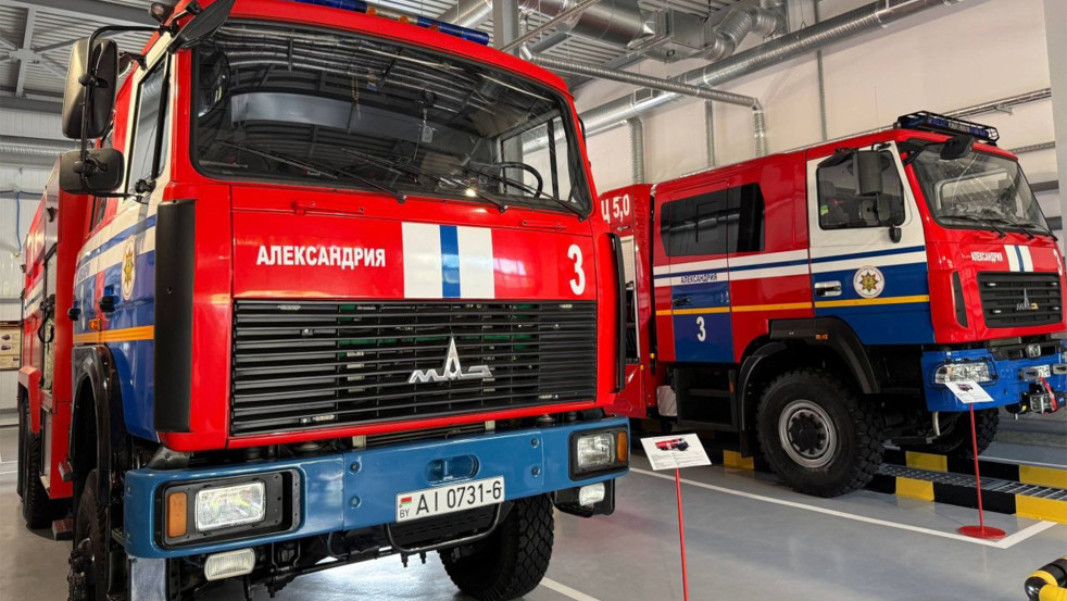 Новое здание пожарной аварийно-спасательной части торжественно открыли в агрогородке Александрия
