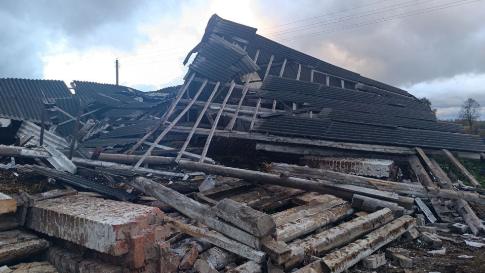 Последствия грозы в Круглянском районе