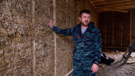 Как устроен дом из соломы?