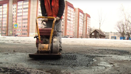 Зимние ремонты улично-дорожной сети