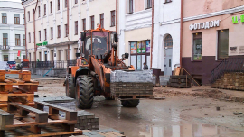 Бывшая парковка станет пешеходной зоной. Ленинская улица преображается
