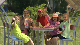 Новая детская площадка в агрогородке Воротынь
