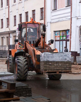 Бывшая парковка станет пешеходной зоной. Ленинская улица преображается