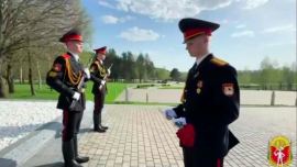 Будущие офицеры приняли эстафету памяти! / «Герою моей семьи из 2025 в 1945»